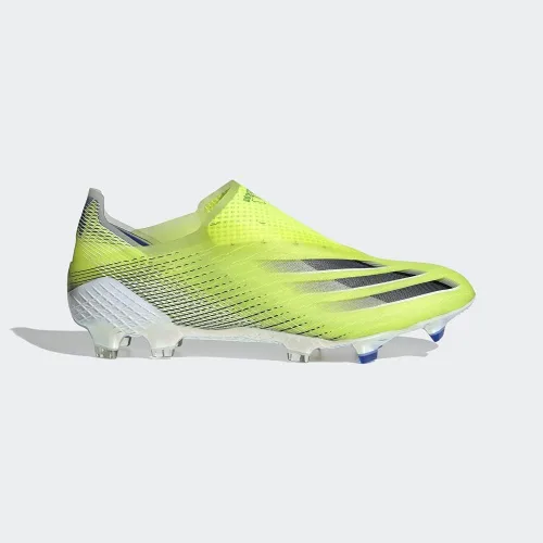 Vista 2 de adidas X Ghosted+ Firm Ground Cleat - Zapatillas de fútbol para hombre, color amarillo y negro