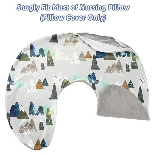 Vista 5 de TANOFAR Funda de almohada de lactancia, 1 paquete, funda elástica extraíble para almohadas de lactancia, ultra suave, se adapta perfectamente a