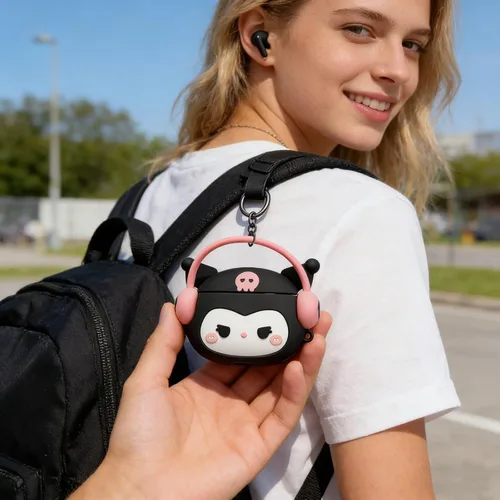 Vista 6 de Compatible con Funda para AirPods Pro 2 con Kit Limpiador, Protectora, Soporta Carga Inalámbrica, Funda para Carcasa de AirPod Pro 3, AirPods 3/4