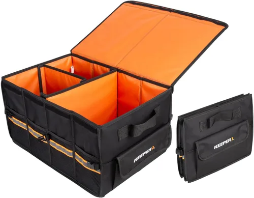 Vista 6 de KEEPER Organizador portátil para maletero, 19L, organizadores y almacenamiento de automóvil, parte inferior antideslizante, adecuado para SUV