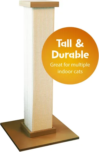 Vista 8 de SmartCat Pioneer Poste para arañazos, el mejor, Beige