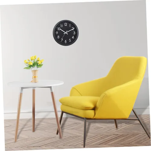 Vista 7 de Amosfun Reloj de pared silencioso redondo de 10 pulgadas con pilas Reloj de cuarzo para sala de estar dormitorio