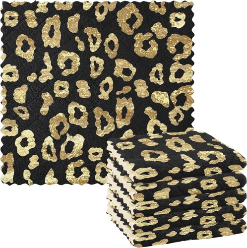 Vista 35 de Autumn Poppy Flowers06 - Juego de 6 paños de limpieza de microfibra para autos, máquina súper absorbente Flores de amapola de otoño06