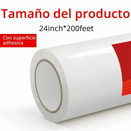 Vista 2 de WELSTIK Protector de alfombra transparente de 24 pulgadas x 200 pies de un solo rollo. Protector de alfombras de plástico resistente y limpio