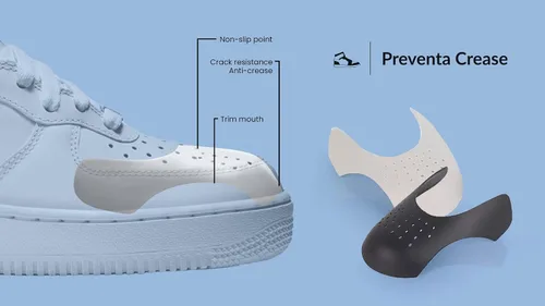 Vista 3 de Preventa Crease Shoe Crease Protector (2 Pairs - 1 Black & 1 White), Shoe Guard for Jordan Air Force, Nike, Dunks, and more