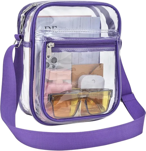 Vista 19 de USPECLARE Clear Bag for Stadium Events Clear Messenger Bag for Men and Women