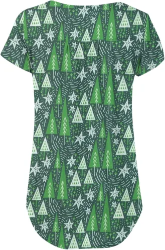 Vista 5 de SMIDOW Linda túnica de moda 2023 para mujer, color degradado, casual, holgada, larga, plisada, fluida