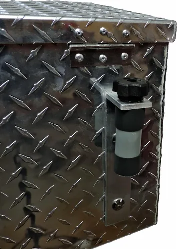 Vista 4 de Polaris Ranger and General Lock and Ride - Caja de herramientas de aluminio para ATV UTV de 24 pulgadas, color negro, ajuste universal