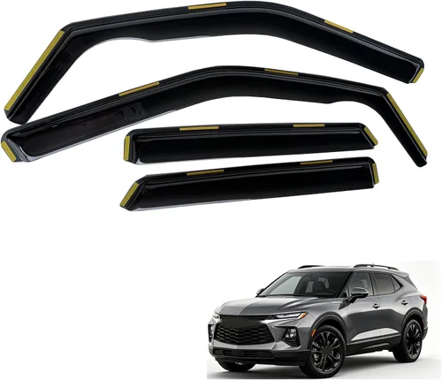 Vista 20 de inchannel - Visera de ventana compatible con Toyota 4Runner 2010-2024, protectores de lluvia, deflector de viento, humo, 4 piezas