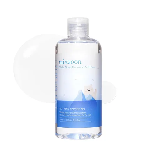 Vista 11 de Mixsoon Suero de Ácido Hialurónico de Agua Glaciar - Hidratación Profunda y Enfriamiento para la Cara, Potenciador de Hidratación, Textura