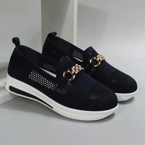 Vista 4 de Zapatillas blancas para mujer, zapatillas de deporte bajas para mujer, todo negro, botas de senderismo al tobillo, zapatos para mujer, zapatos