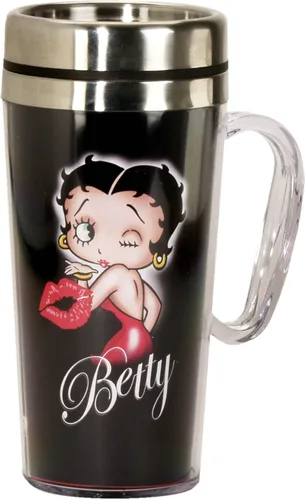 Vista 14 de Spoontiques - Taza de viaje aislada - Taza de café con logotipo de Batman - Regalo para amantes del café - Taza de café divertida - 14 oz - Negro