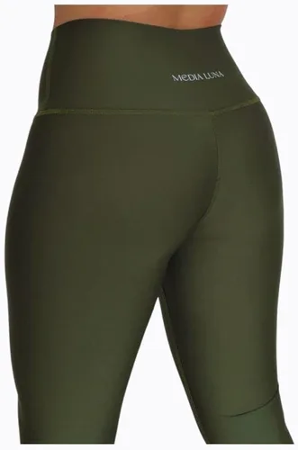Vista 8 de Media Luna Workout Leggings for Women Tummy Control High Waisted Leggings for Women Soft No See-Through Fitness Workout Pants