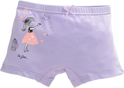 Vista 4 de Core Pretty Little Girls Cotton Boy Shorts Toddler Panties Baby Princess Underwear (Pack of 4)