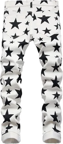 Vista 160 de Enrica Pantalones vaqueros estampados casuales para hombre
