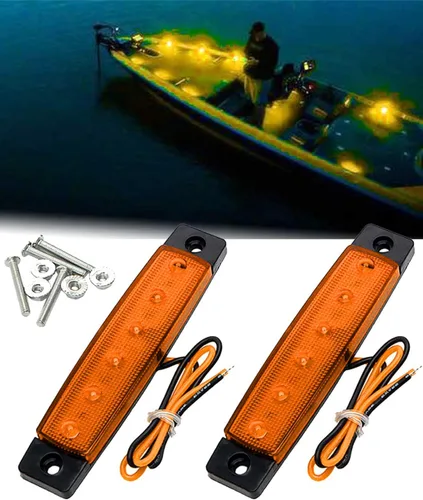 Vista 11 de Shangyuan Luces marinas para barco, luces interiores LED utilitarias para cubierta de cortesía, luz de cabina de popa de popa de 12 V, luces marinas