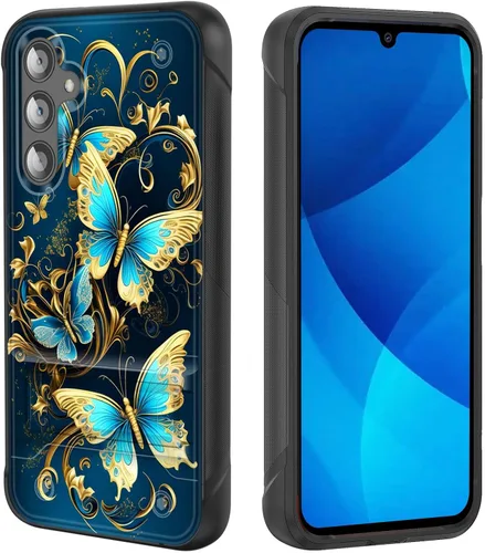 Vista 41 de Funda para Galaxy S25, de doble capa, resistente, a prueba de golpes, con soporte, funda protectora militar a prueba de caídas para Samsung Galaxy