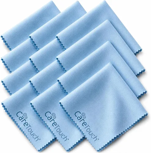 Vista 8 de Care Touch Paquete de 6 paños de limpieza para gafas de microfibra (azul marino)