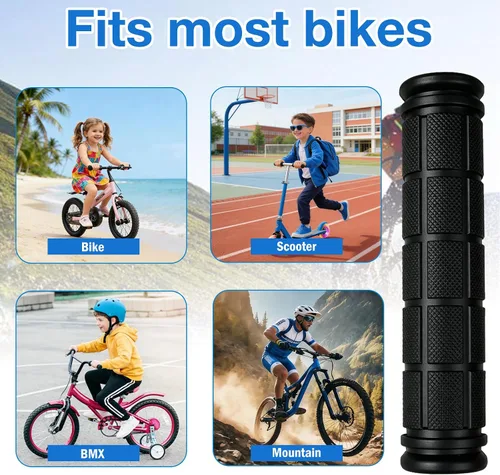 Vista 6 de 4 pares de manillar de bicicleta Agarraderas de seta para BMX/MTB/Road Mountain Bikes