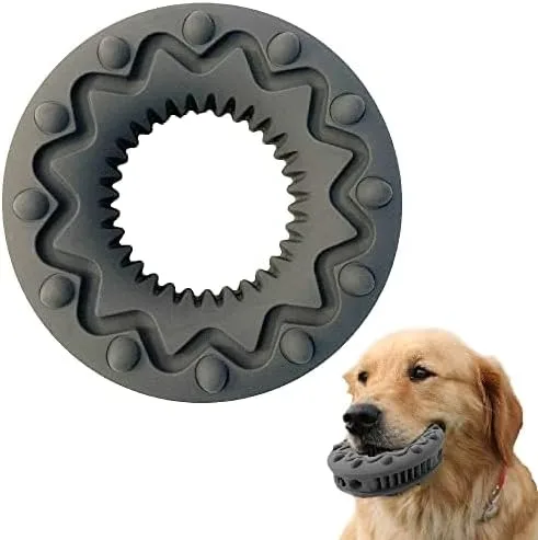 Vista 8 de SIMENA Juguete masticable resistente para perros masticadores agresivos, juguete natural para dentición para razas medianas, juguete masticable