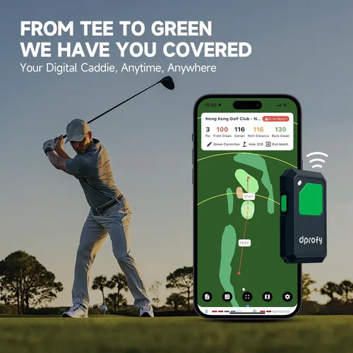Vista 8 de Dprofy Buscador de rango GPS de golf, salida de voz con lectura de distancia manos libres, funciona con la aplicación Dprofy APP, más de 40,000