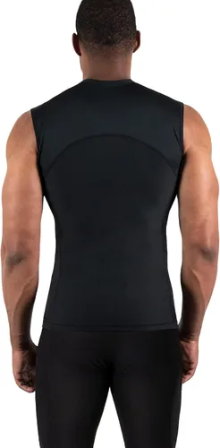 Vista 3 de DEVOPS Paquete de 3 camisas de compresión atléticas sin mangas para hombre