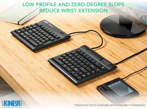 Vista 4 de Kinesis Teclado ergonómico Freestyle2 para PC (separación extendida de 20")