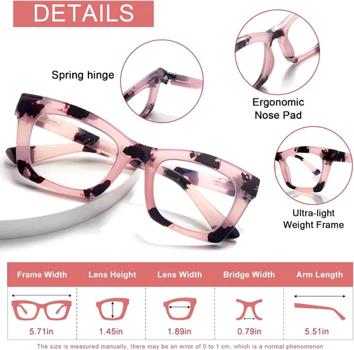 Vista 3 de SIGVAN Gafas de lectura progresivas multienfoque para mujeres y hombres, bloqueo de luz azul, bisagra de resorte, lectores multifocales