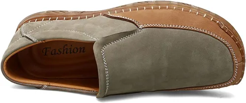 Vista 2 de GEXECEUSS Mocasines ligeros para hombre, zapatos de conducción sin cordones, mocasines informales, mocasines planos, zapatos de barco, zapatos