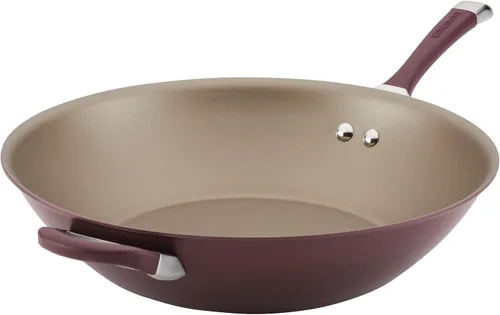 Vista 21 de Circulon Symmetry - Sartén antiadherente con anodizado duro de 8.5 pulgadas, negro