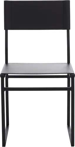 Vista 6 de SAFAVIEH Home Collection Layne Silla de comedor negra para sala de estar (totalmente montada)