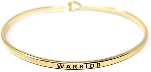 Vista 18 de By you - Brazalete con gancho, pulsera delgada grabada con un mensaje positivo e inspirador
