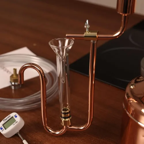 Vista 6 de Kit de destilador de aceites esenciales para la fabricación y extracción de aceite de destilación al vapor, equipo de destilación para el hogar