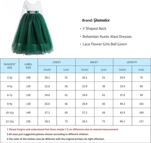 Vista 2 de Glamulice Lace Sleeve Flower Girl Dress A-Line Straight Tutu Tulle Backless Princess Puffy Dresses Party Pageant Gown