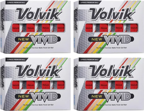 Vista 7 de Volvik Juego de 3 pelotas de golf de color mate de alta visibilidad, de alta visibilidad, 4 docenas (48 bolas)