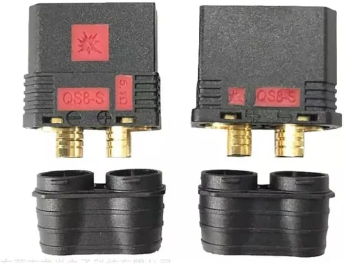 Vista 2 de QS8-S - Conector de batería resistente, conector dorado antiestacionamiento, enchufe de alimentación grande para RC Car Plant Protection Drone
