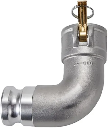 Vista 2 de Tipo de aluminio DA Camlock montaje, codo de 90 grados, 2 "Camlock hembra x 2" Camlock macho