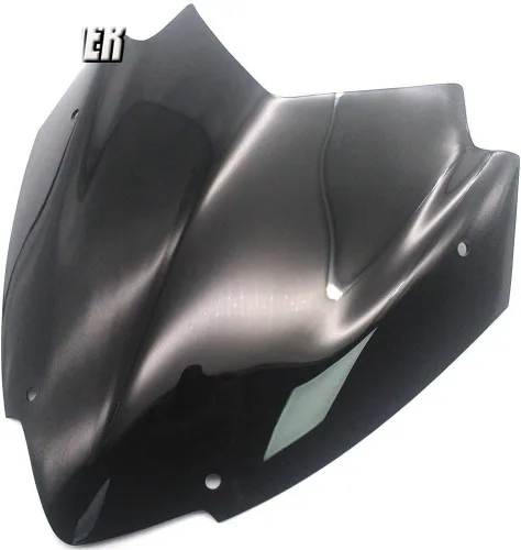 Vista 3 de GLoyer Motorcycle Windshield Compatible with XMAX300 250 X-MAX250 X-MAX300 X-MAX 300 250 2017 2018 2019 2020 Touring Sport Windshield Visor Black