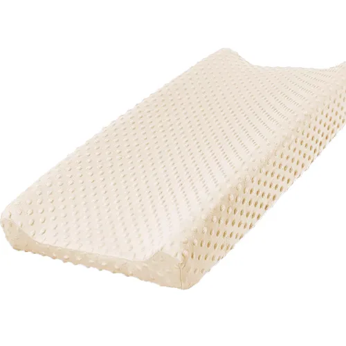 Vista 11 de Owlowla Funda para cambiador, sábanas suaves de punto minky para cambiador para bebé niño y niña (negro)