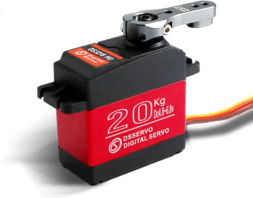 Vista 8 de Servo de 44 lbs 1 x DS3218 Actualizado equipo completo de metal digital, Servo Baja, Servo impermeable, servo para autos (ángulo de control 180)