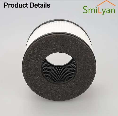 Vista 5 de Smilyan BS-03 - Filtro de repuesto HEPA para purificador de aire HEPA PARTU y Slevoo BS03, sistema de filtración 3 en 1, paquete de 2