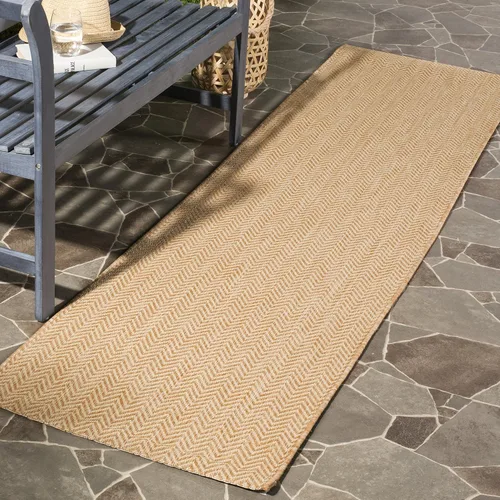 Vista 96 de Safavieh Colección Courtyard CY8022 Alfombra, 2 pies x 3 pulgadas x 5 pies, aguamarina y gris, impermeable, fácil de limpiar, sin pelusa