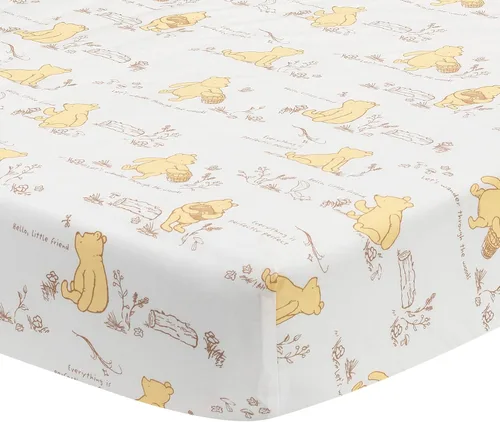 Vista 24 de Lambs & Ivy Baby Farm Animals - Sábana bajera ajustable para cuna, 100% algodón, color blanco