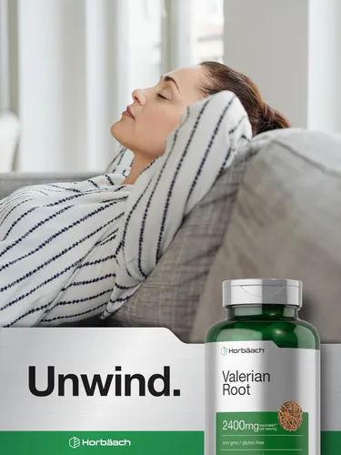 Vista 7 de Horbäach Cápsulas de raíz de valeriana 150 unidades Suplemento de extracto Sin OMG, sin gluten
