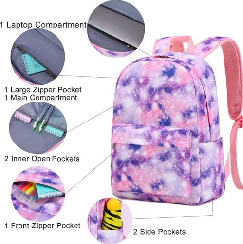 Vista 4 de Mochilas escolares para niñas, niños y adolescentes