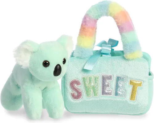Vista 5 de Aurora Fashion Fancy Pals Rainbow Sweet - Peluche con elegante bolso para divertirse con disfraz, perfecto para niños de 3 años, disfraces
