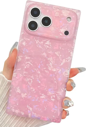 Vista 41 de Funda compatible con iPhone 14 Pro con borde rectangular, bonita funda protectora de lujo con pintura al óleo y flores para mujeres y niñas, funda