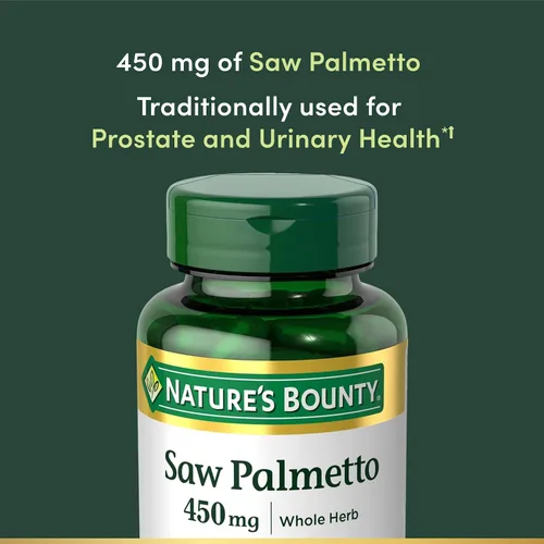 Vista 3 de Pastillas Nature's Bounty de palma enana americana, 0.01 oz, 074312441912, 1, 1