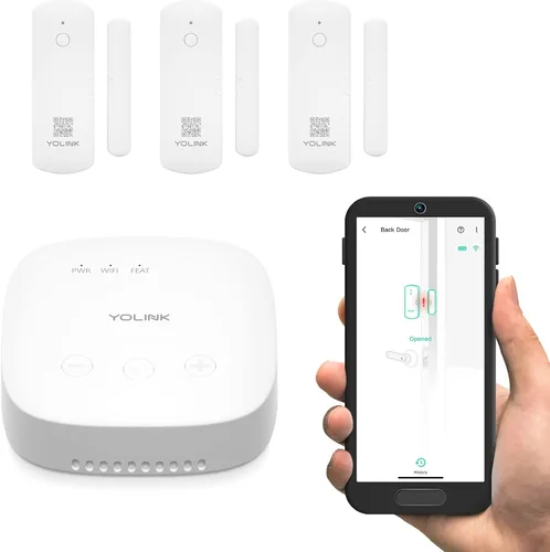 Vista 11 de YoLink Sensor inteligente de puerta y ventana LoRa: alcance al aire libre de hasta 1/4 de milla, recordatorios de puerta dejada abierta, hasta 5