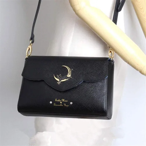Vista 2 de Anime Moon Luna Cat Girl - Bolso bandolera casual, Negro
